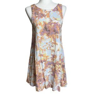 Altar'd State Dress Swing Pastel Rayon Hippie Y2K 90s Coastal Comfy Chic Women S